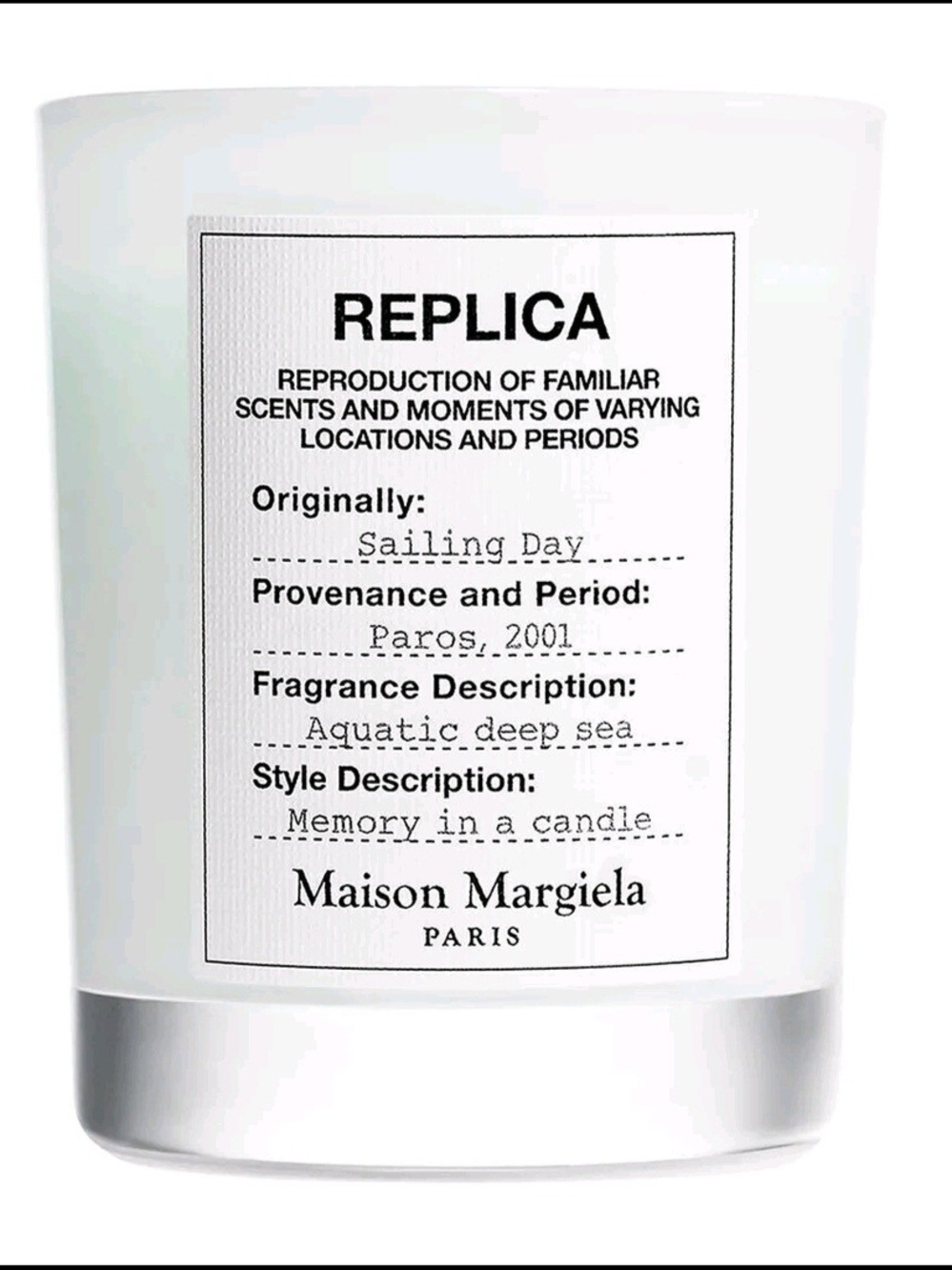 Candle Product Label